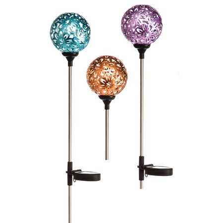 Luminous Garden Luminous Garden Multicolored Iron 28.7 in. H Shimmering Solar Garden Stake ZAC2SP4526